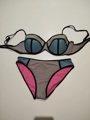 Ensemble maillot de bain tricolore