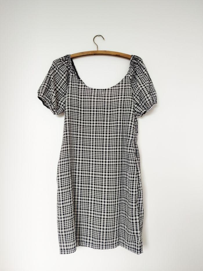 Tally Weijl Robe Courte Vichy Noir et Blanc Taille L - photo numéro 10