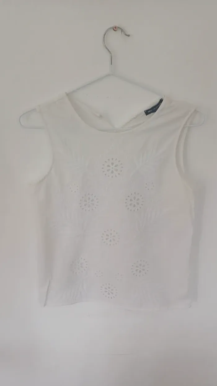 Top blanc mango