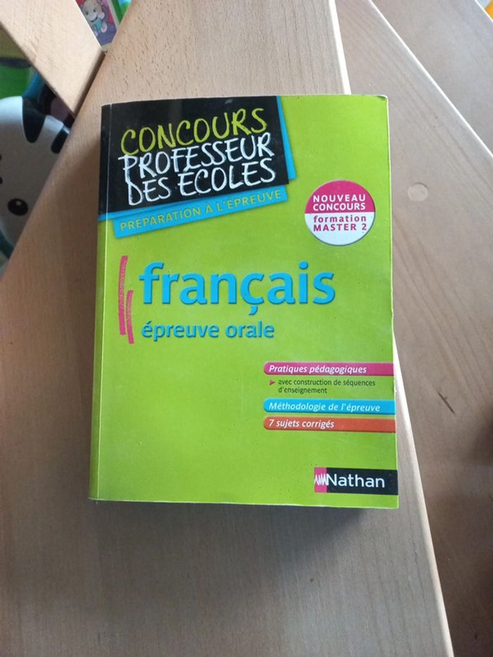 Livre de préparation au crpe français épreuve orale