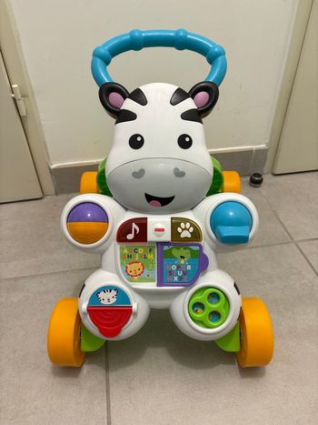 Trotteur chariot zèbre fisher-price