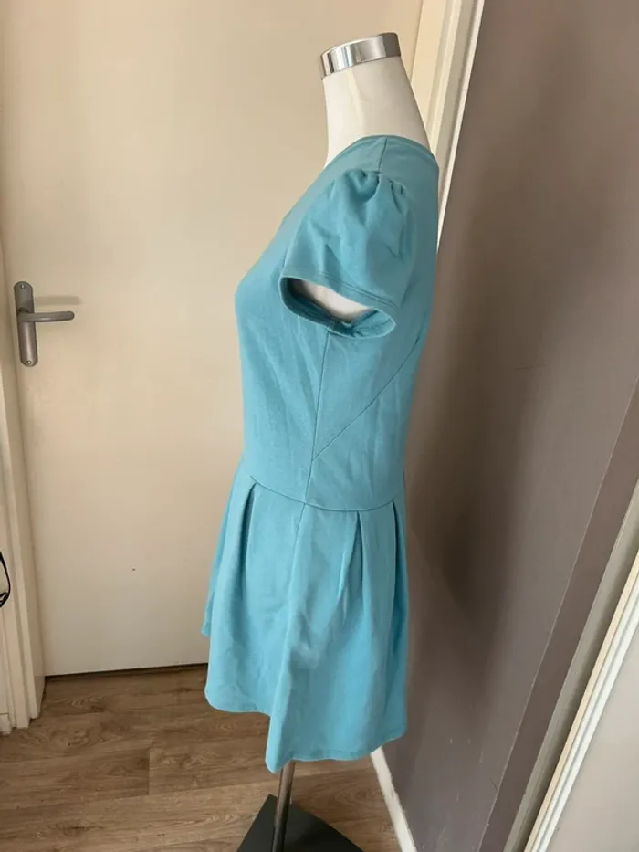 Robe sweat bleu trapèze femme, taille 1/36 - photo numéro 5