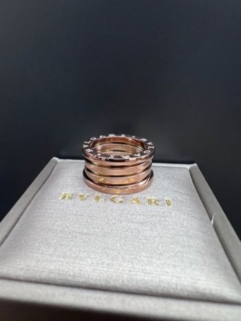 Bague Bulgari Classic Spring, taille 7, or rose