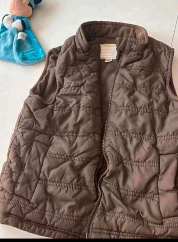 Doudoune manche  courte  taille  8  ans  Marron