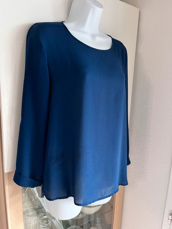 Blouse bleue diode mango taille s