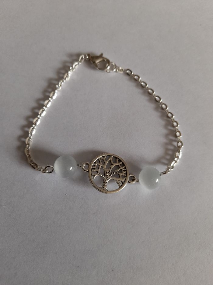 Bracelet pierre de lune et arbre de vie - photo numéro 3
