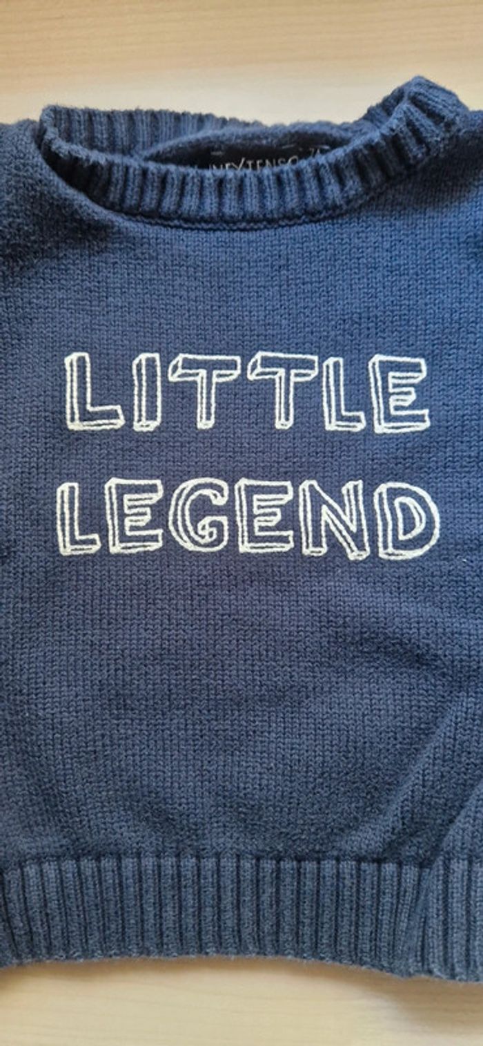 Pull bleu marine enfant - photo numéro 2