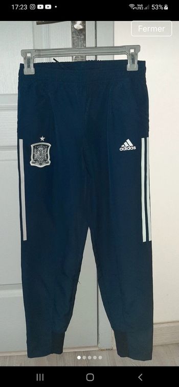 Pantalon entraînement Adidas Espagne RFEF - 12 ans
