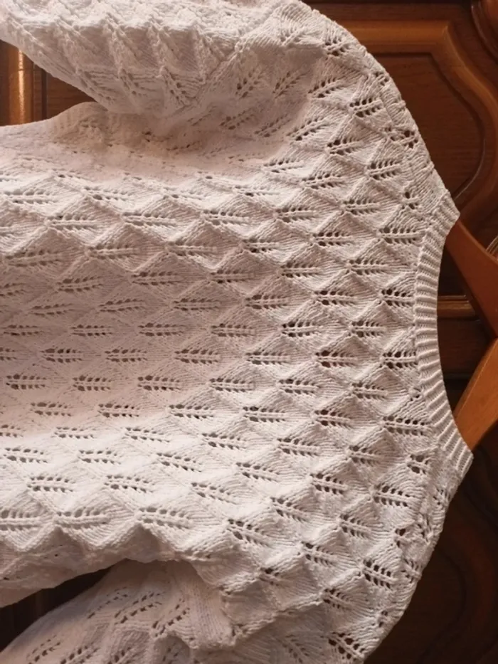Tricot en coton fait main - photo numéro 3