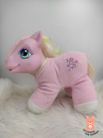 Peluche My Little Pony Junebug rose 2004 Hasbro
