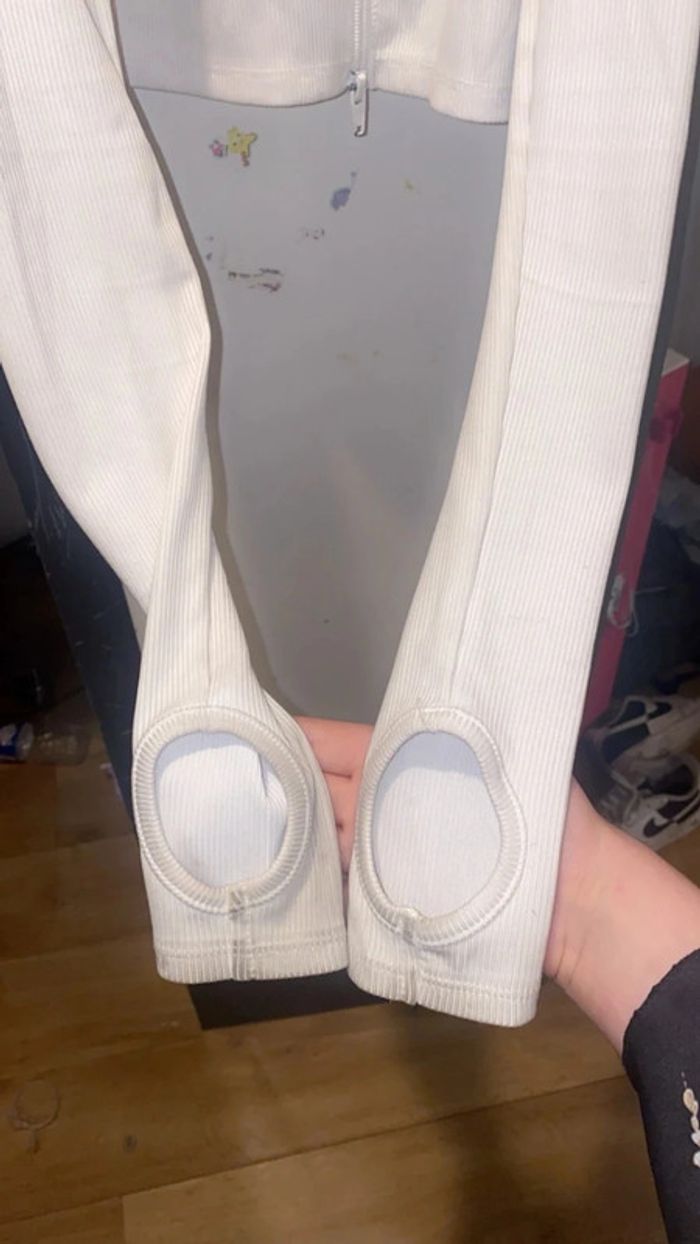 Mini veste blanche moulante XXS - photo numéro 2
