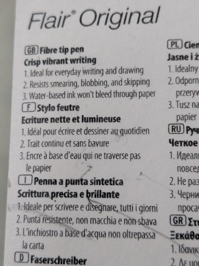 Stylo feutre Paper Mate Flair Original noir - photo numéro 6