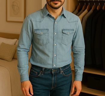 Chemise en jean's Célio taille L