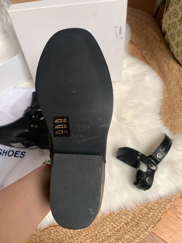 Très belle boots cow-boy western cuir Noir | Claudie Pierlot Paris - photo numéro 10