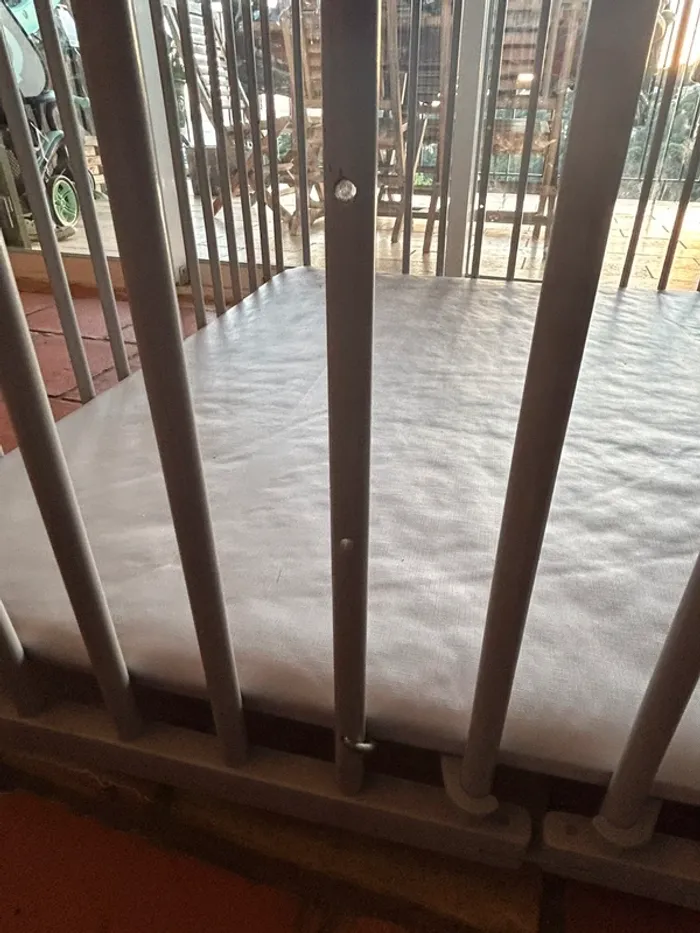 Parc pliant carré 1mx1m gris bébé9 - photo numéro 2