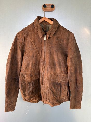 Veste en cuir vintage 