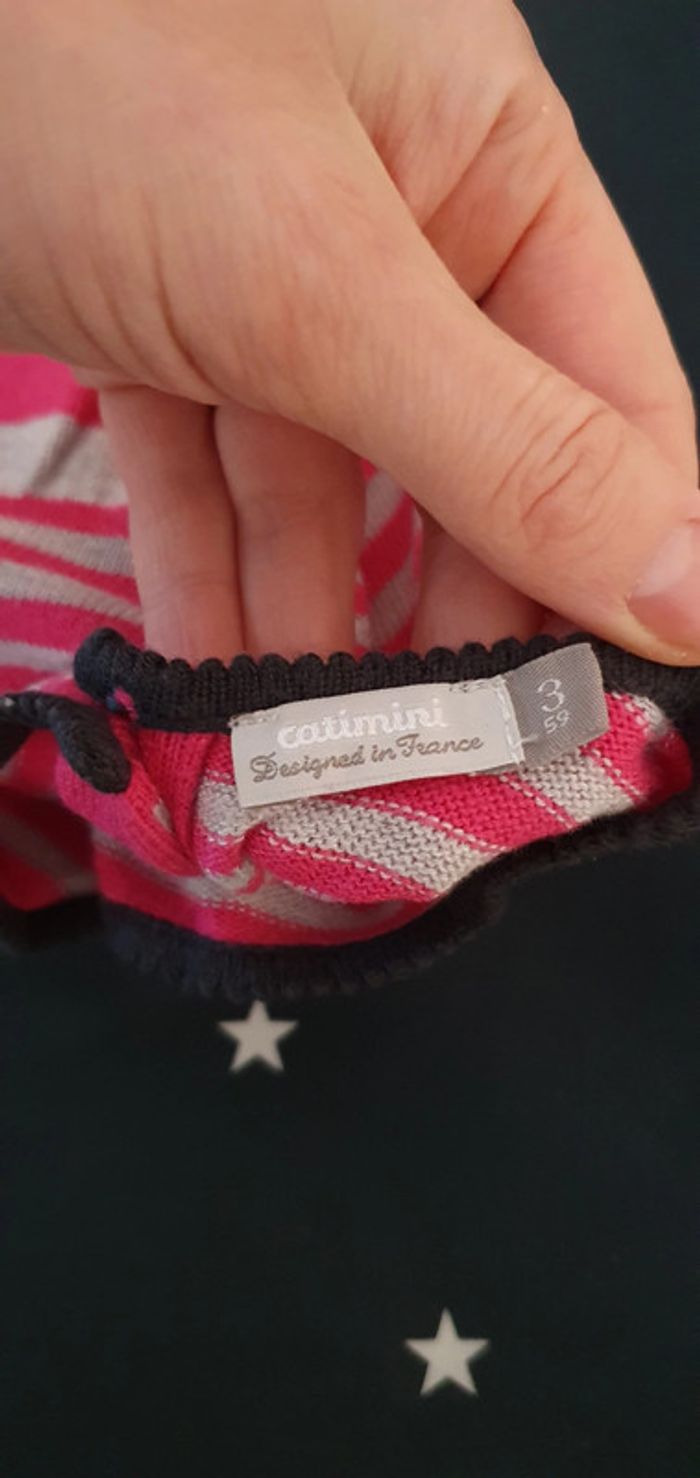 Gilet pull Catimini taille 3 mois en très bon état - photo numéro 3