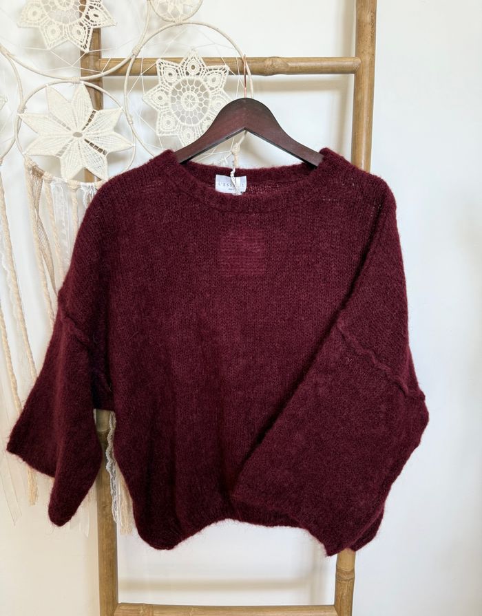 Pull Mohair Bordeaux - photo numéro 1