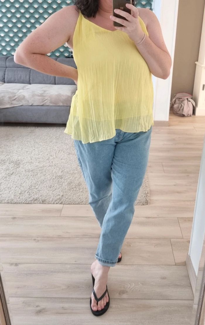 Débardeur jaune H&M femme - photo numéro 2