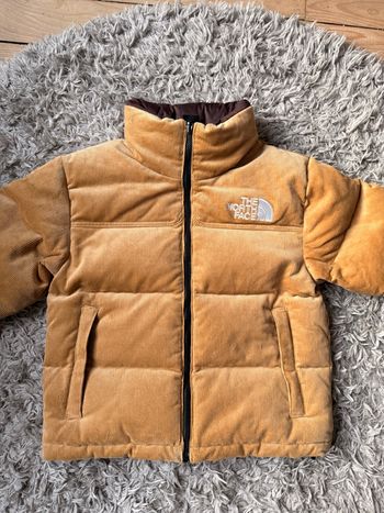 Doudoune The North Face Réversible Velours Côtelé Camel / Marron – Taille XS