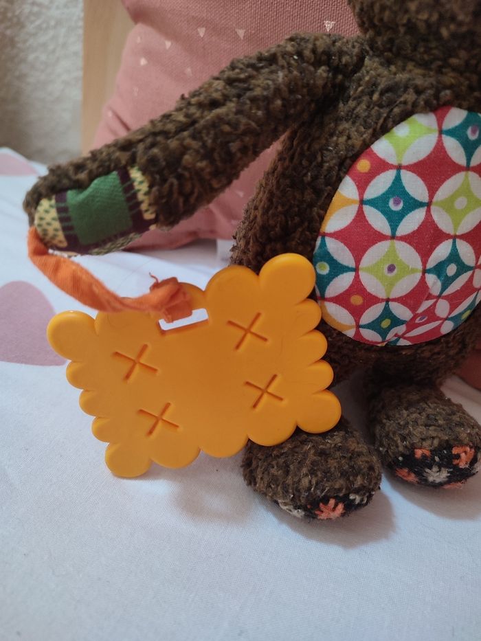Peluche ours Tizours avec jouet de dentition - Ebulobo - photo numéro 5