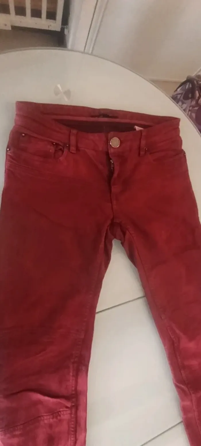 Pantalon bordeaux Maje 36 - photo numéro 6