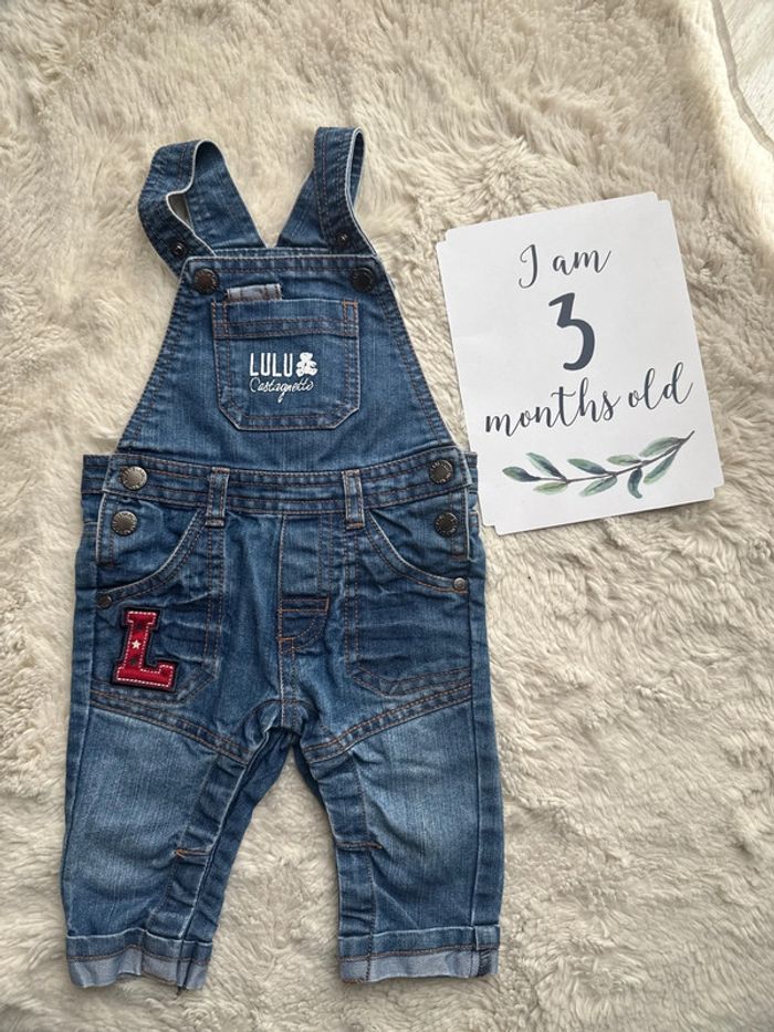 Salopette Lulu castagnette 3 mois en jeans