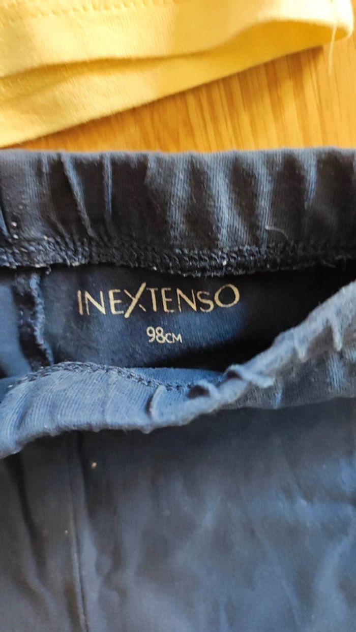 T-shirt jaune et legging marine taille 3 ans - photo numéro 3