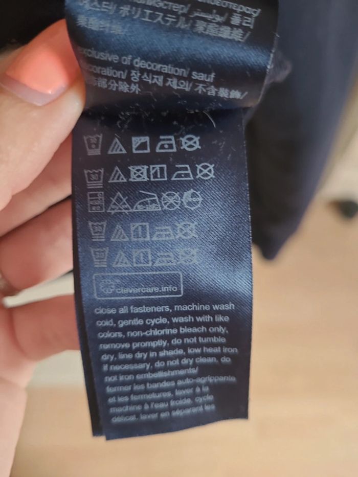 Veste zippée marine 10 ans tommy - photo numéro 7