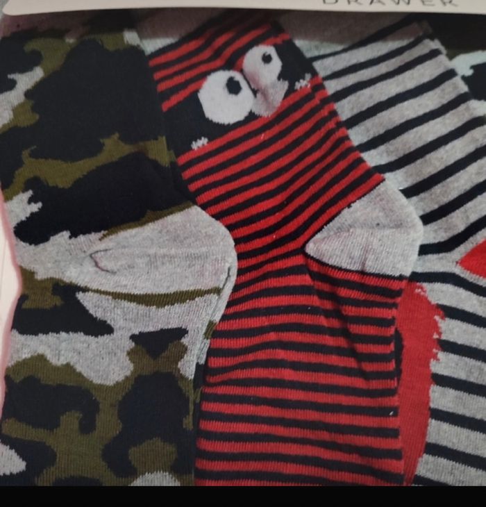 Lot* de 5 paires de chaussettes rigolotes pour enfants pointure 34/37 - photo numéro 3