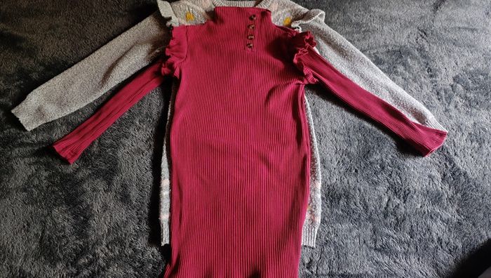 Lot 6 robes T6 ans manches longues en très bon état - photo numéro 3