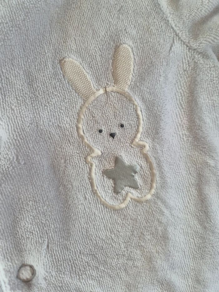 Pyjama velours lapins 3mois - photo numéro 2