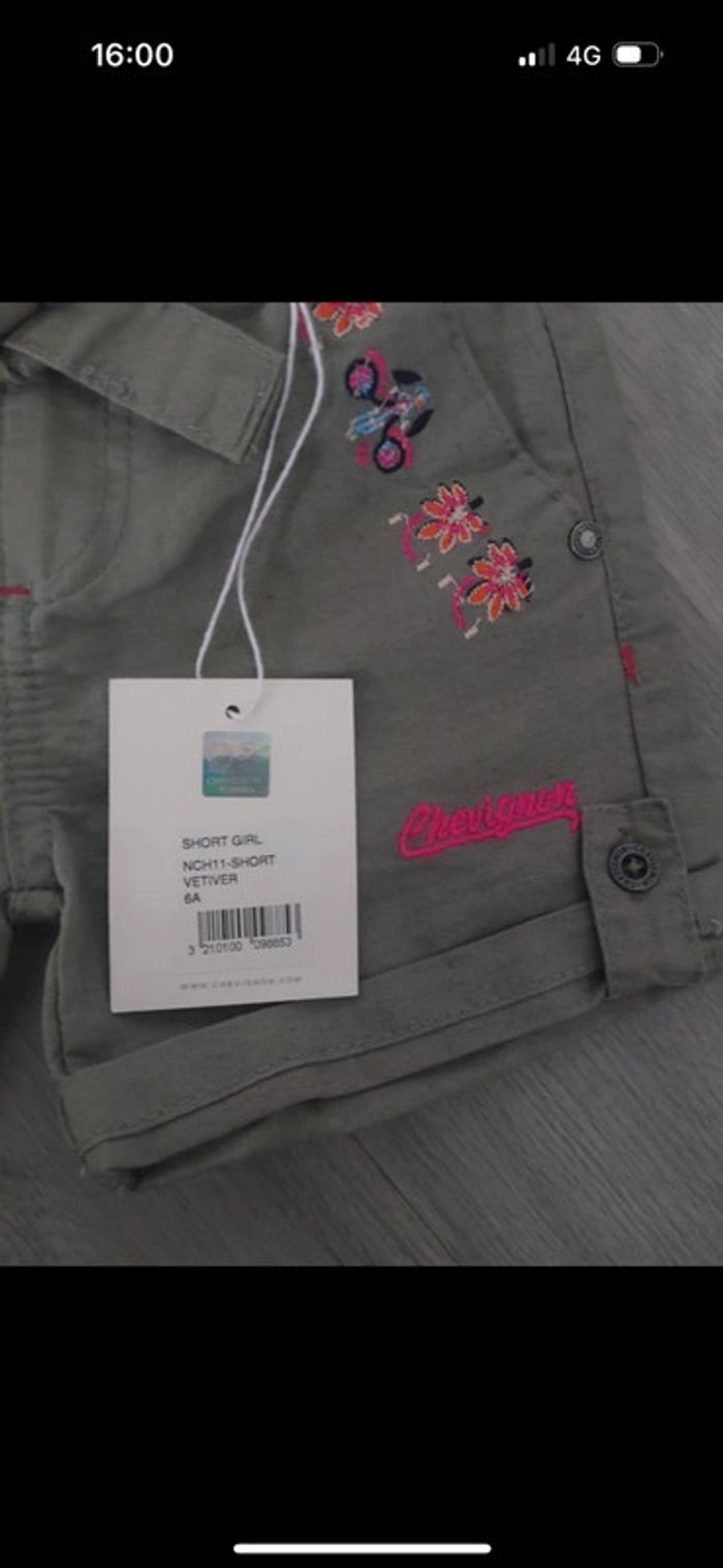 Short Chevignon taille 6 ans neuf - photo numéro 4