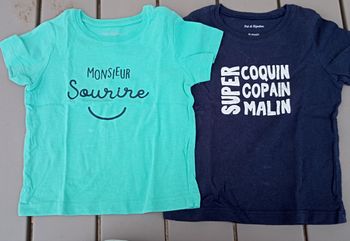 2 tshirt 9 mois