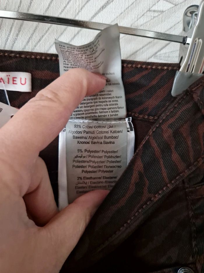 Joli pantalon skinny Camaïeu neuf avec étiquettes taille 38 - photo numéro 8