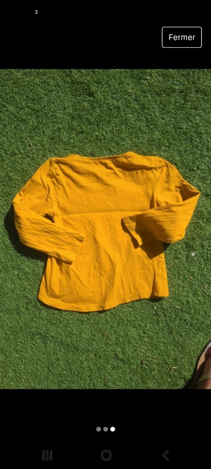 Tee-shirt manche longue fille 4 ans - photo numéro 3