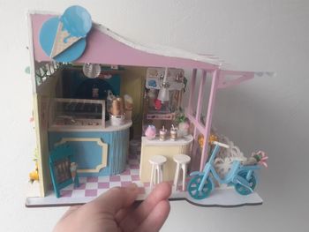 Miniature/diorama/vitrine Marchand de glace - Idée cadeau original