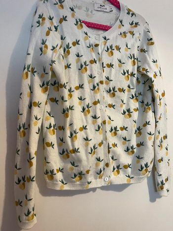 Cardigan citron cyrillus 8 ans