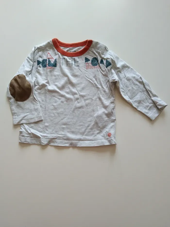 tee shirt manches longues garcon 12 mois kimbaloo