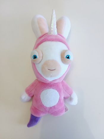 Peluche lapin crétin licorne