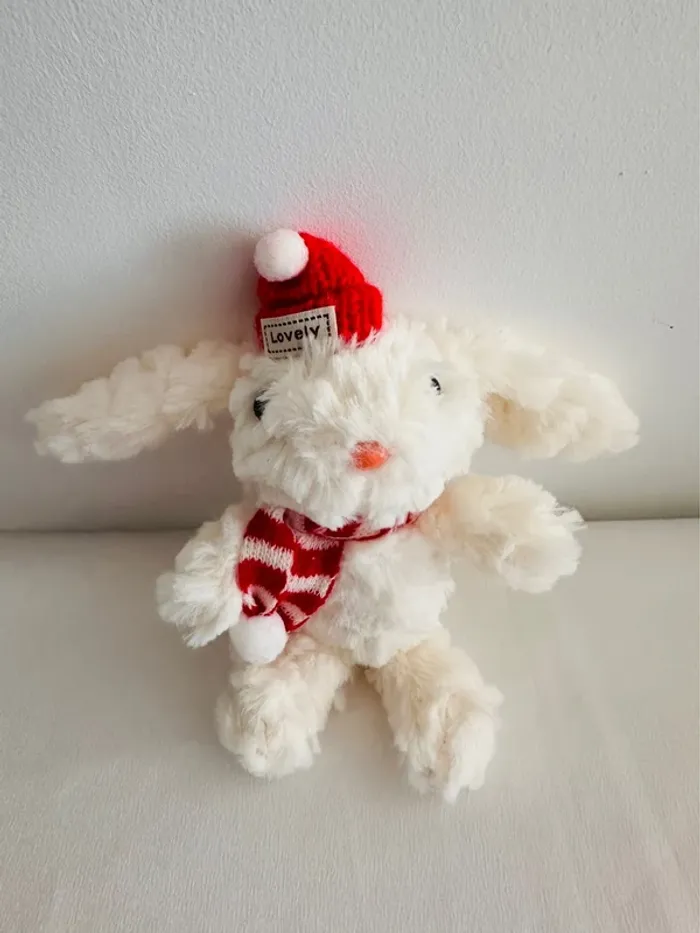 🐰Porte-clé / Accessoire de sac - Lapin blanc 22 cm - photo numéro 3