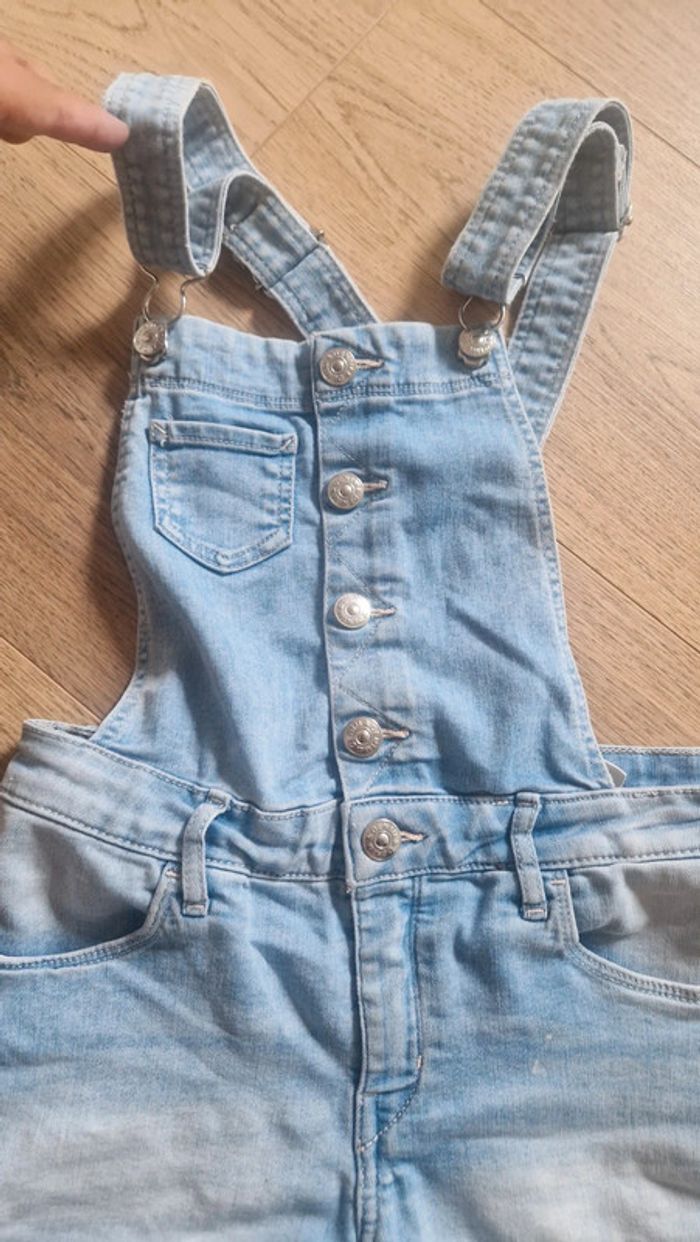 Combi short en jeans 10 ans - photo numéro 2
