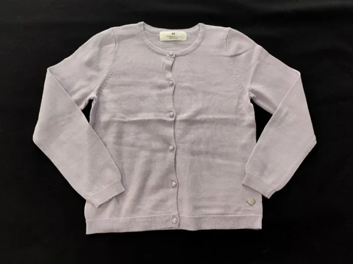 Gilet violet H&M 122/128 = 8 ans neuf
