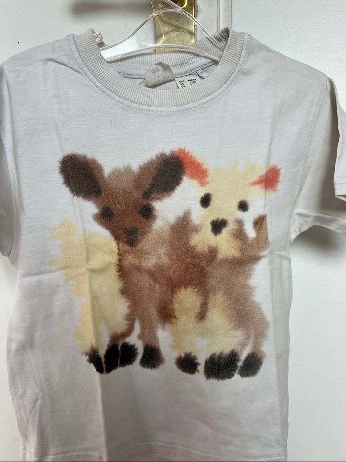 T-shirt H&M Rop Van Mierlo blanc 4A TBE - photo numéro 2