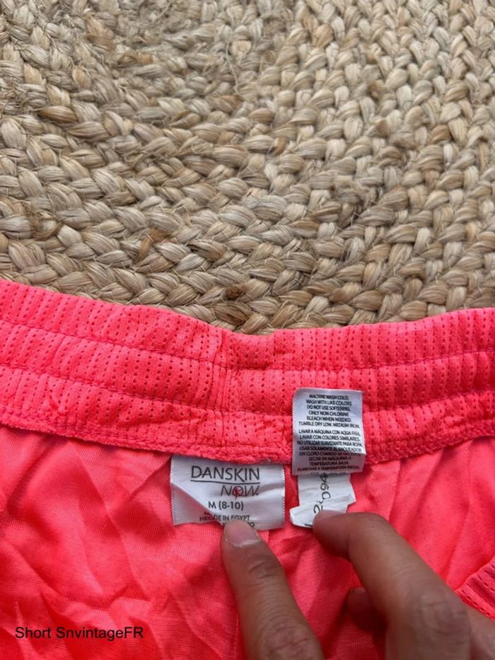 Short Femme Danskin Rose et Blanc Taille M | Très Bon État | Sport & Détente | SM1695 - photo numéro 4