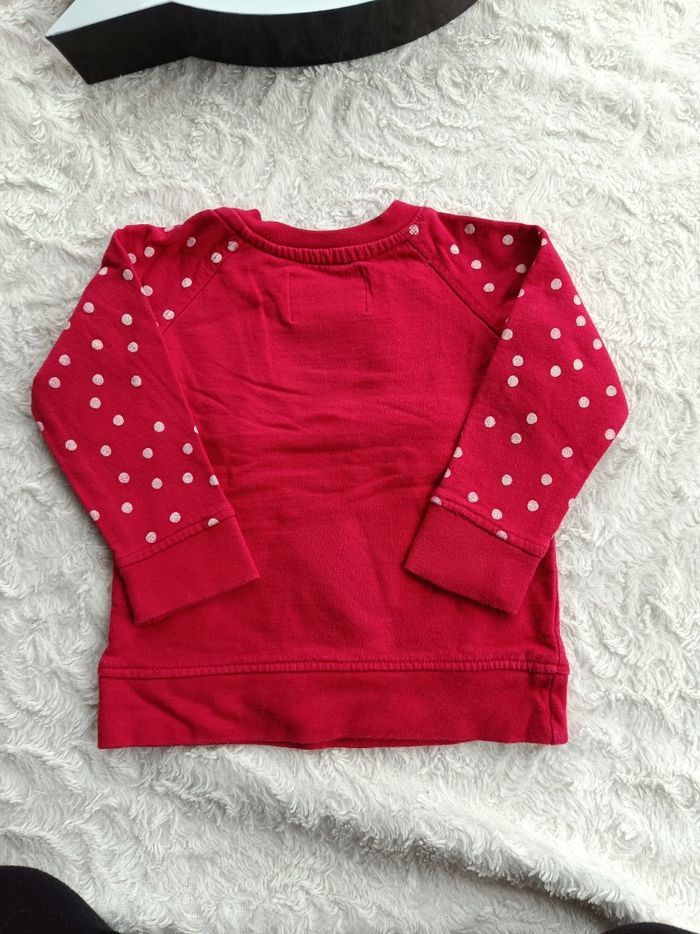 Pull sweat Noël Fille 9/12 mois renne Happy Christmas Young Dimension 100% coton - photo numéro 8