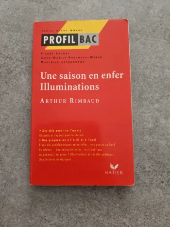 Profil bac une saison en enfer illuminations Arthur Rimbaud