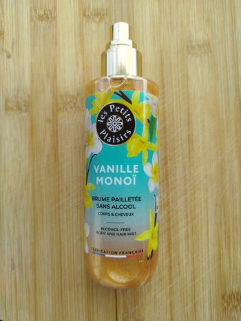 Brume pailletée Vanille Monoï