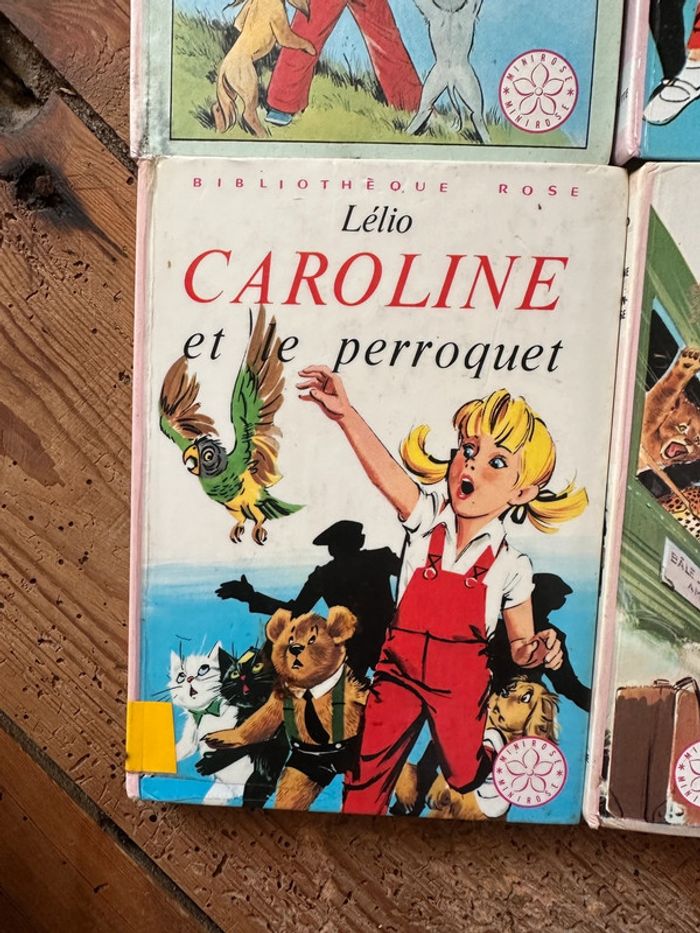 Lot de 7 livres Caroline romans histoires Bibliothèque rose anciens vintage Pierre Probst - photo numéro 2