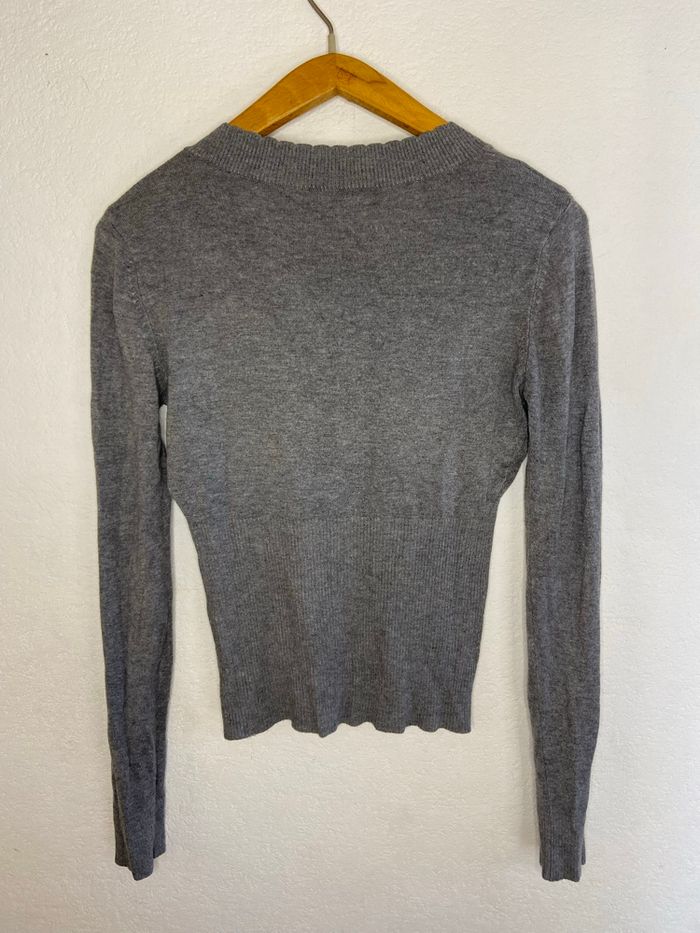 Pull en coton gris femme Miss two - photo numéro 2